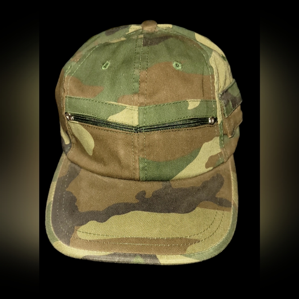 Camo Hat, One Size, Velcro Back